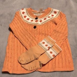 Jamie and Jack Pumpkin Sweater